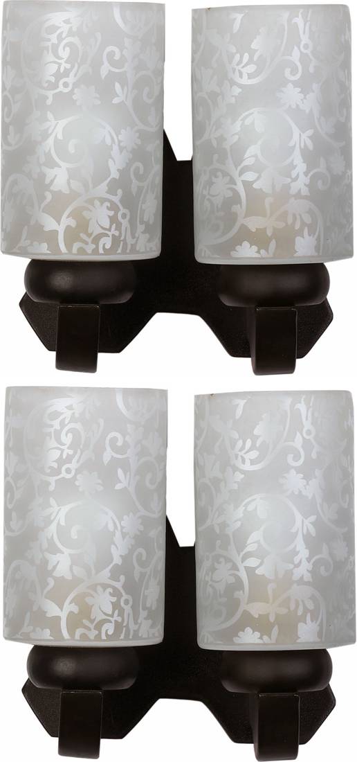 LED Compactable Wood & Glass Wall Lamp Light - BZ1, Pack Of 4 - Afast ...