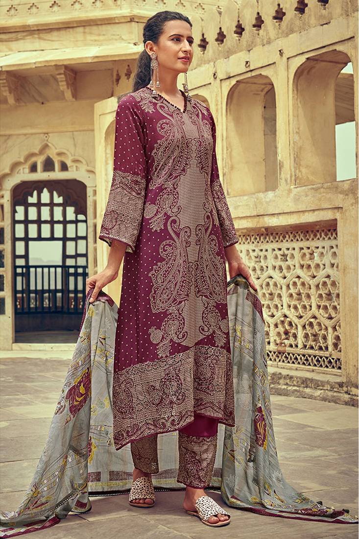 muga silk dress material Buy MUGA SILK Online at Best Price