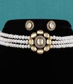 Real Natural Hyderabadi pearls choker Set With Certificate