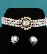 Real Natural Hyderabadi pearls choker Set