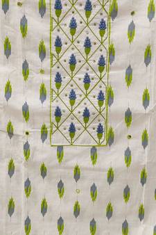 White embroidered cotton salwar