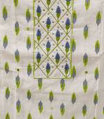 White embroidered cotton salwar