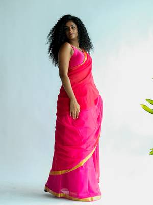 Suta Multi-color Colourblock Cotton zari Saree 2