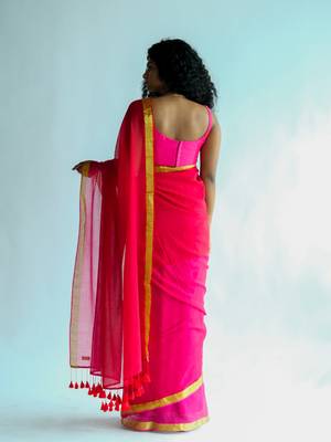 Suta Multi-color Colourblock Cotton zari Saree 3