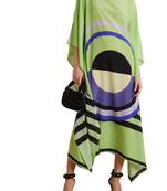 JSDC Casual Wear Soft Silk Crepe Fabric Women Printed Kaftans