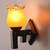 Marvel Design Stylish Black White Wood Wall Lamp/ Light Of Colorful Glass Shade -FG23