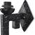 Marvel Design Stylish Black White Wood Wall Lamp/ Light Of Colorful Glass Shade -FG23