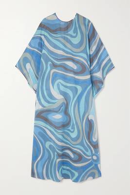 JSDC Casual Wear Cotton Fabric Printed Long Abstract Kaftan 4