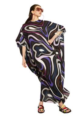 JSDC Premium Cotton Printed Long Women Beach Kaftan 1