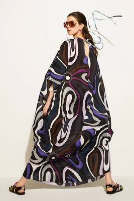 JSDC Premium Cotton Printed Long Women Beach Kaftan 2