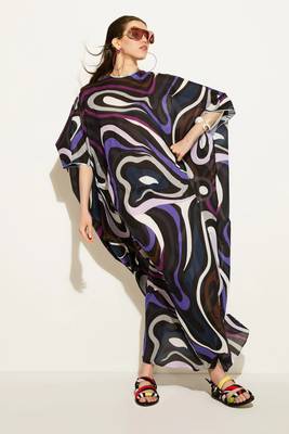 JSDC Premium Cotton Printed Long Women Beach Kaftan 5