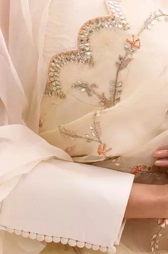 Puff Sleeves Silk Blouse