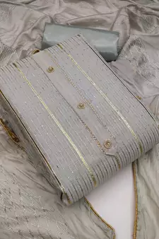 Grey gotta patti chanderi salwar