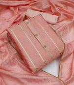 Peach Gotta Patti Chanderi Salwar