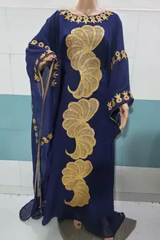 New Royal Fashion Wedding Dubai Beaded Kaftan Abaya Party African Clothing Aari Fancy Work Caftan Dress