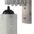 Designer Wood Pendant Wall Light / Night Lamp Of Colorful Glass Shade (Set Of Two)-W38