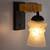 Modern Design Colorful Wood Wall Lamp/ Light With Hand Decorated Glass shade (Set Of 4) - YA15