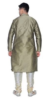 Men's Copper Gold Kurta with Gold Churidhar 3