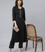 Black gotta patti silk salwar