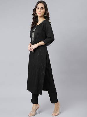 Black gotta patti silk salwar 3
