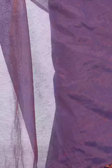 Purple woven cotton saree with blouse