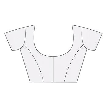 White woven cotton saree with blouse 4