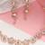 Mad Club  American Diamond Rose Gold Plated Necklace With Earrings For Women, Girls   Jewellery Set For Wedding,