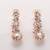 Mad Club  American Diamond Rose Gold Plated Necklace With Earrings For Women, Girls   Jewellery Set For Wedding,