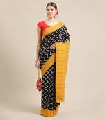 Multicolor Handloom Ikat On Cotton 