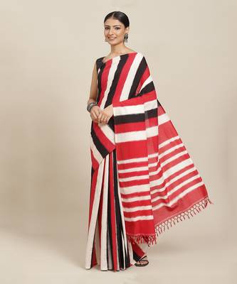 Multicolor Handloom Ikat On Cotton  1