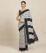 Multicolor Handloom Double Ikat On Cotton