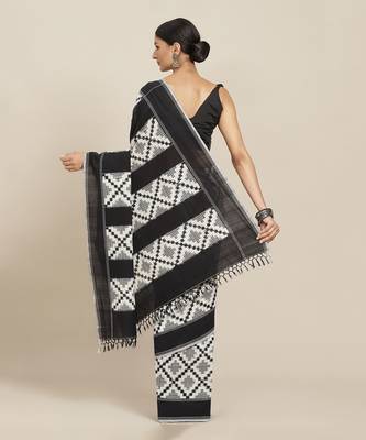 Multicolor Handloom Double Ikat On Cotton  2