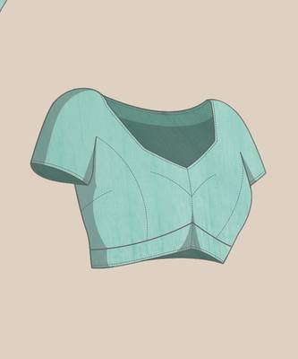 Turquoise Handloom Jamdani On Pure Resham Silk  6