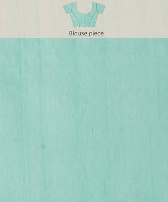 Turquoise Handloom Jamdani On Pure Resham Silk  7