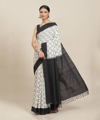 Multicolor Handloom Double Ikat On Cotton  1