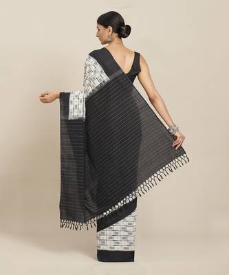 Multicolor Handloom Double Ikat On Cotton  2