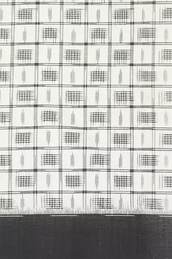 Multicolor Handloom Double Ikat On Cotton 