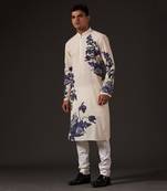 Beige Floral Printed Kurta Set