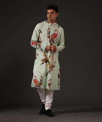 Blue Bird Printed Kurta Set 1