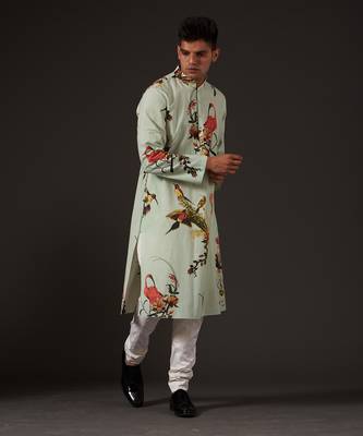 Blue Bird Printed Kurta Set 4