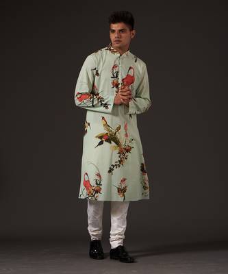 Blue Bird Printed Kurta Set 5