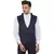 Blue plain poly cotton waist coat