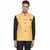 Yellow printed cotton nehru-jacket