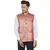 Red printed banarasi nehru-jacket