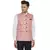 Beige printed cotton nehru-jacket