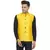 Yellow printed banarasi nehru-jacket