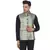 Green printed banarasi nehru-jacket