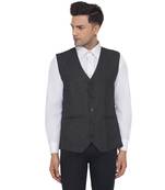 Grey plain poly cotton waist coat
