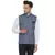 Blue plain poly cotton nehru-jacket