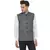 Grey plain poly cotton nehru-jacket